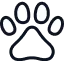 A paw with 4 sections filled